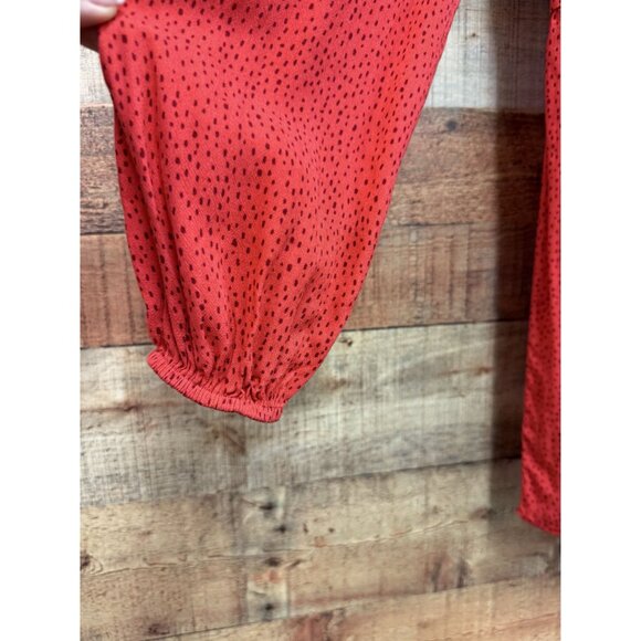 Express Dot Print Button Front Romper S - Picture 6 of 13